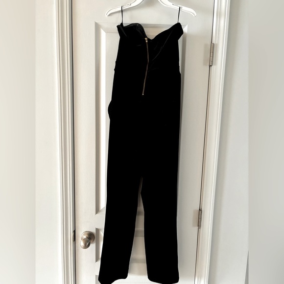 Black Express Velvet Jumpsuit - Picture 3 of 4